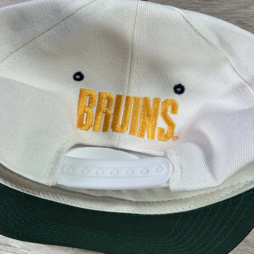 VTG UCLA Bruins Snapback Hat College Headmaster White Blue Wool Cap